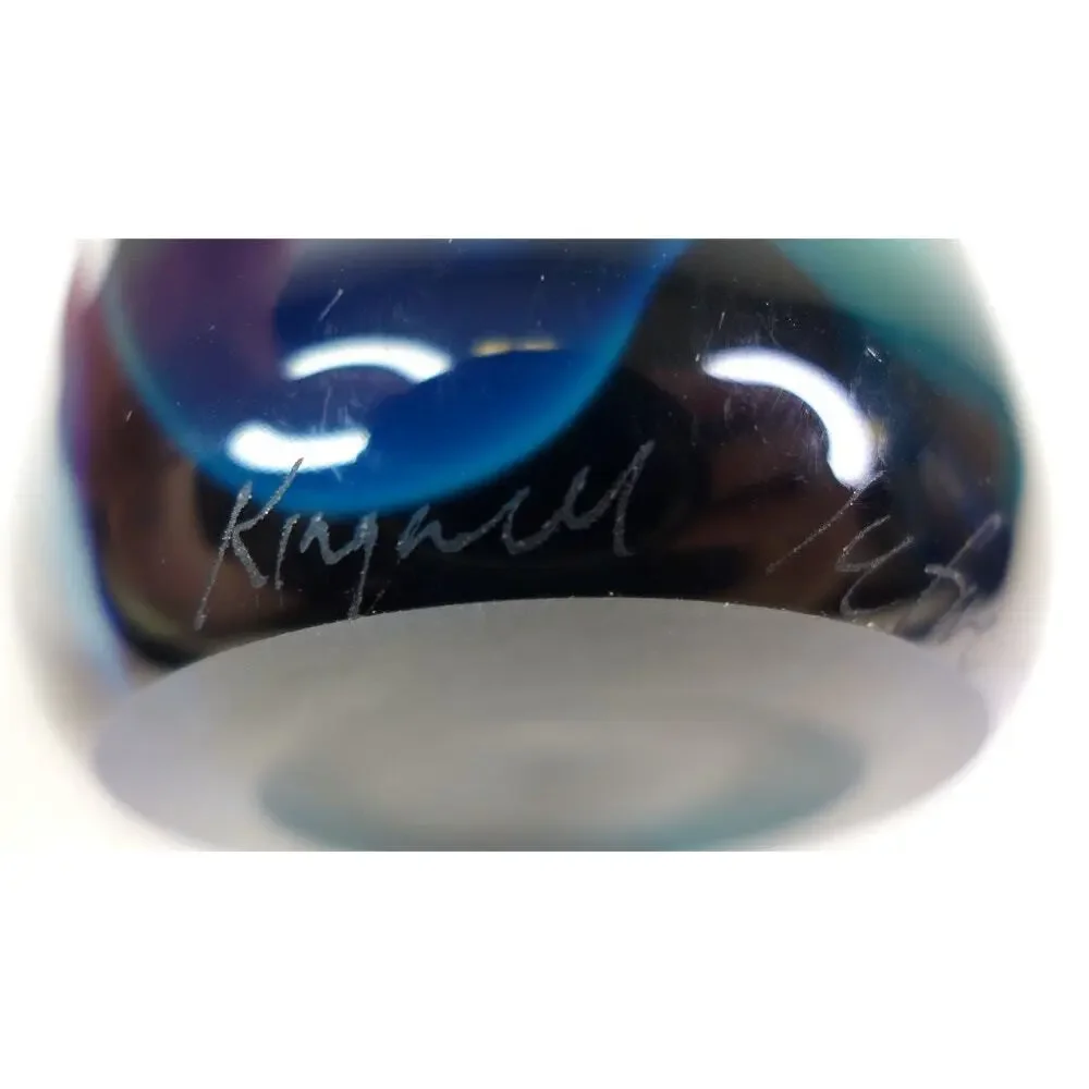 Kosta Boda Swedish Art Glass Vase by Kjell Engman - Signed 12